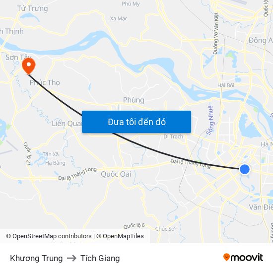Khương Trung to Tích Giang map