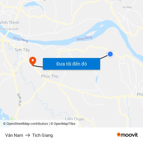 Vân Nam to Tích Giang map