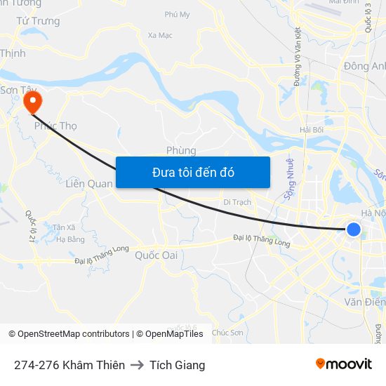 274-276 Khâm Thiên to Tích Giang map