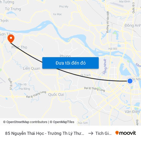 85 Nguyễn Thái Học - Trường Th Lý Thường Kiệt to Tích Giang map