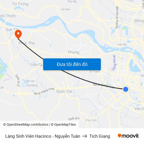 Làng Sinh Viên Hacinco - Nguyễn Tuân to Tích Giang map