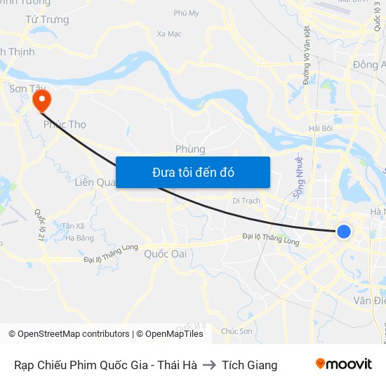 Rạp Chiếu Phim Quốc Gia - Thái Hà to Tích Giang map