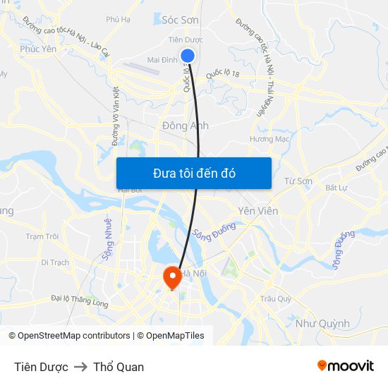 Tiên Dược to Thổ Quan map