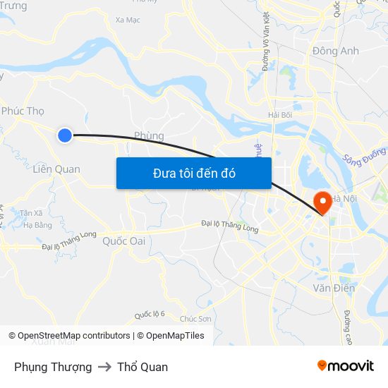 Phụng Thượng to Thổ Quan map