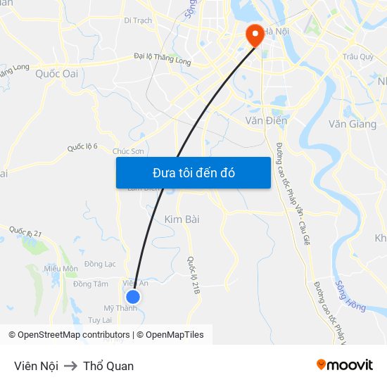 Viên Nội to Thổ Quan map