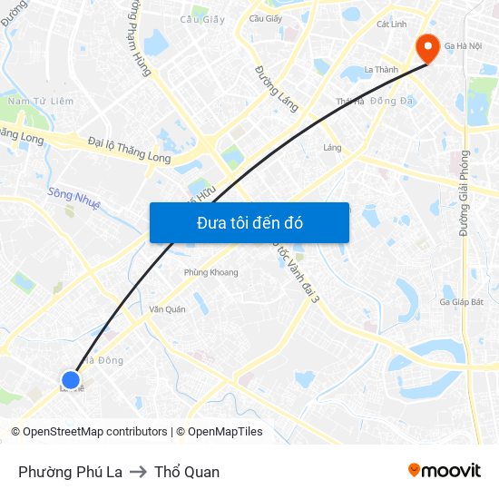 Phường Phú La to Thổ Quan map