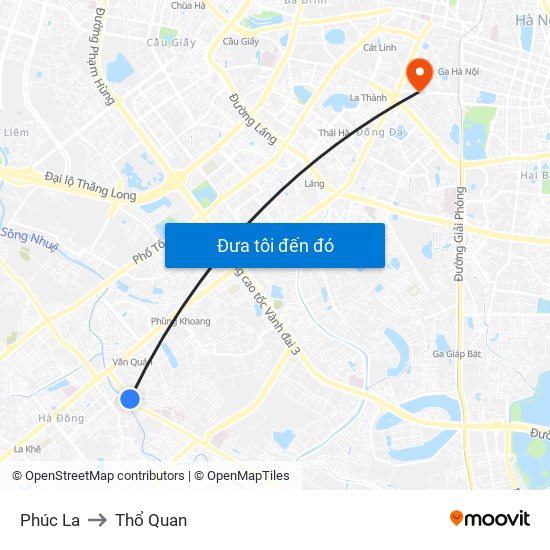 Phúc La to Thổ Quan map