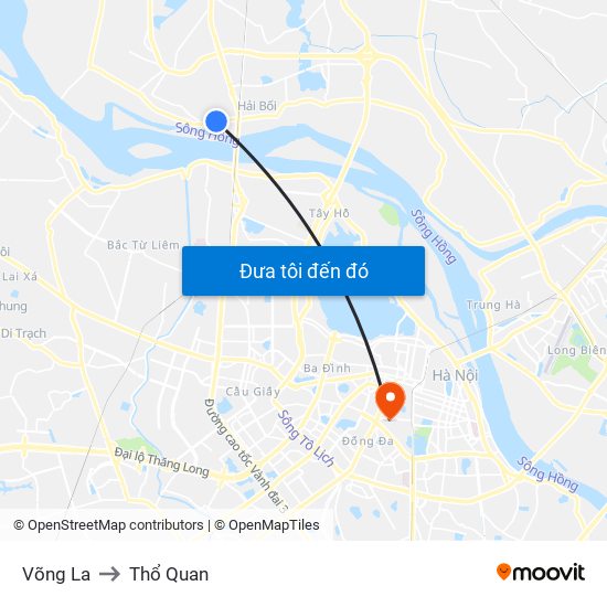 Võng La to Thổ Quan map