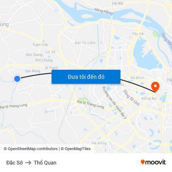 Đắc Sở to Thổ Quan map