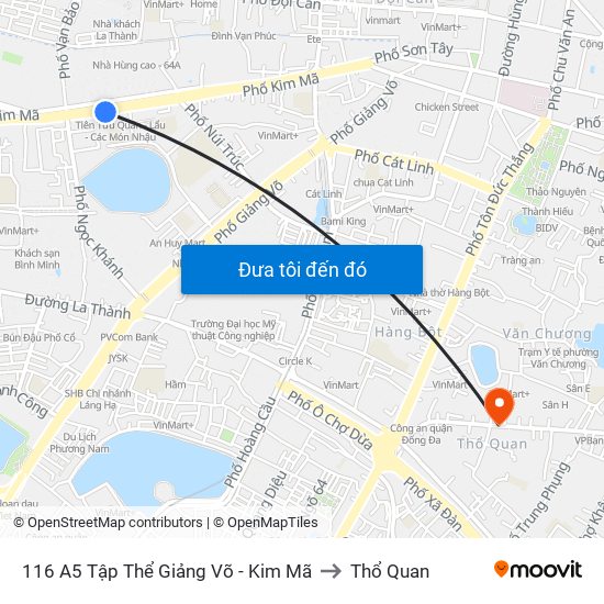 116 A5 Tập Thể Giảng Võ - Kim Mã to Thổ Quan map