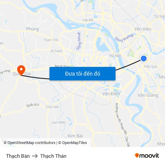 Thạch Bàn to Thạch Thán map