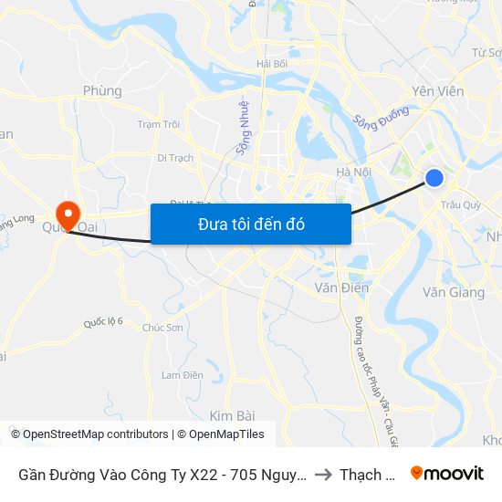 Gần Đường Vào Công Ty X22 - 705 Nguyễn Văn Linh to Thạch Thán map
