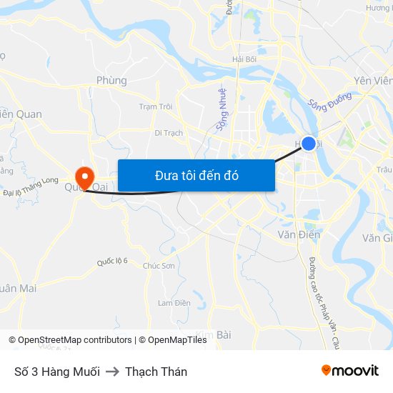 Số 3 Hàng Muối to Thạch Thán map