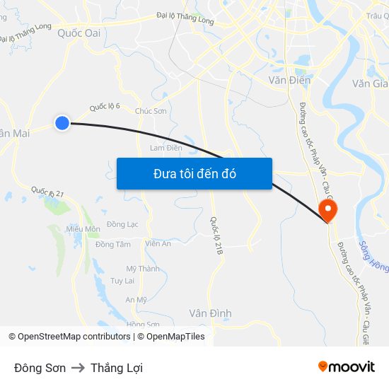 Đông Sơn to Thắng Lợi map