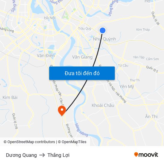 Dương Quang to Thắng Lợi map