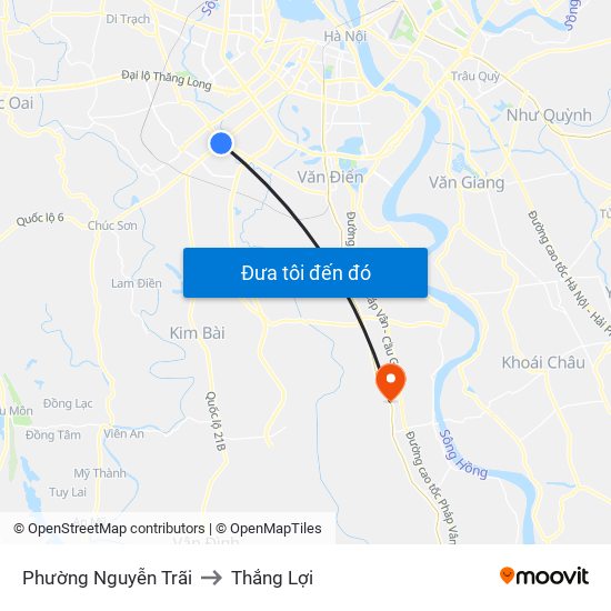 Phường Nguyễn Trãi to Thắng Lợi map