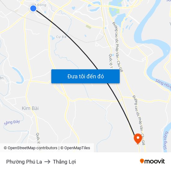 Phường Phú La to Thắng Lợi map
