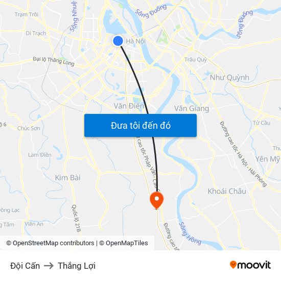 Đội Cấn to Thắng Lợi map