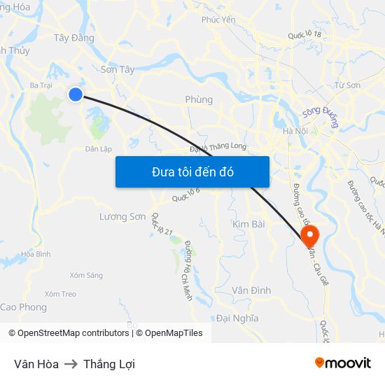 Vân Hòa to Thắng Lợi map