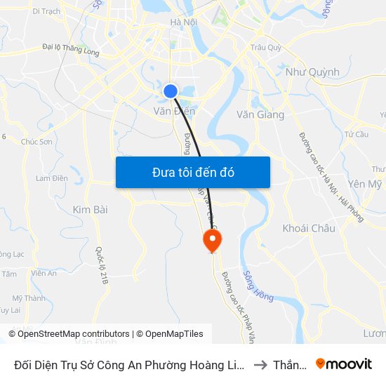 Đối Diện Trụ Sở Công An Phường Hoàng Liệt- 1277 Giải Phóng to Thắng Lợi map