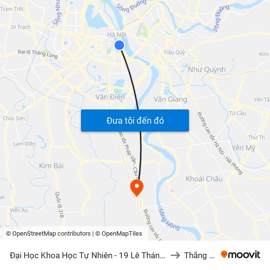 Đại Học Khoa Học Tự Nhiên - 19 Lê Thánh Tông to Thắng Lợi map