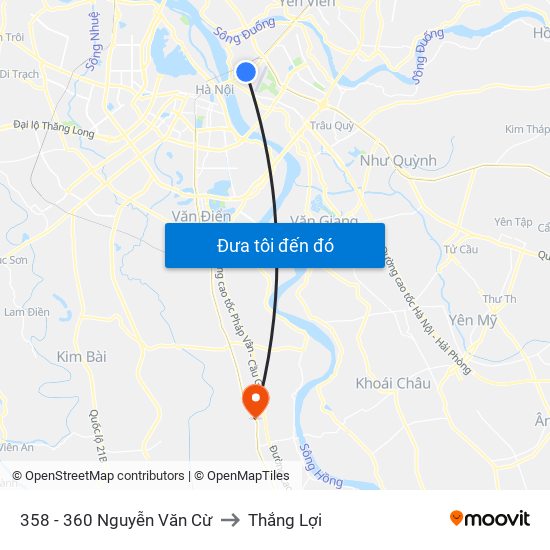 358 - 360 Nguyễn Văn Cừ to Thắng Lợi map