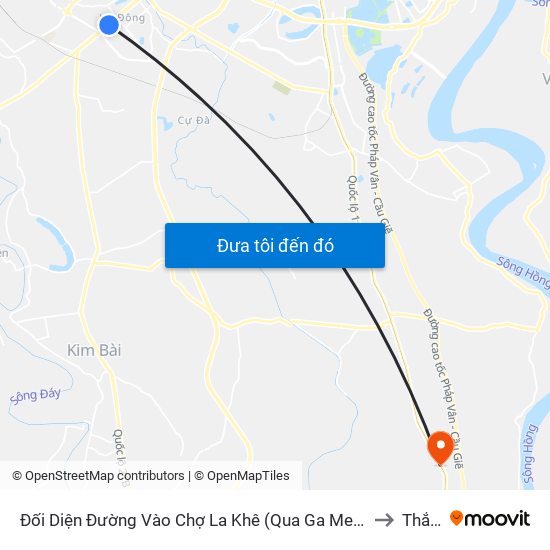 Đối Diện Đường Vào Chợ La Khê (Qua Ga Metro La Khê) - 405 Quang Trung (Hà Đông) to Thắng Lợi map