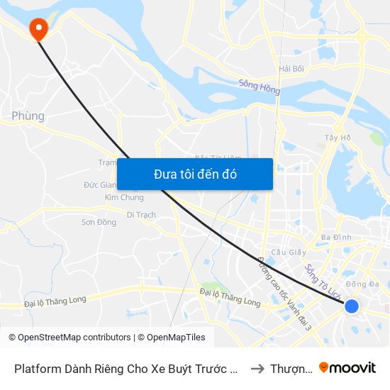 Platform Dành Riêng Cho Xe Buýt Trước Nhà 604 Trường Chinh to Thượng Mỗ map