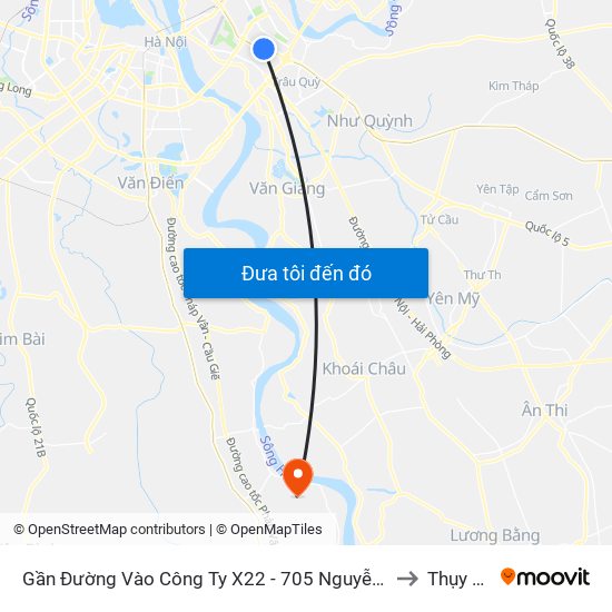 Gần Đường Vào Công Ty X22 - 705 Nguyễn Văn Linh to Thụy Phú map