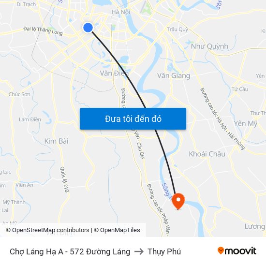 Chợ Láng Hạ A - 572 Đường Láng to Thụy Phú map