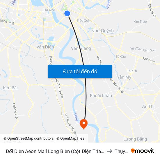 Đối Diện Aeon Mall Long Biên (Cột Điện T4a/2a-B Đường Cổ Linh) to Thụy Phú map