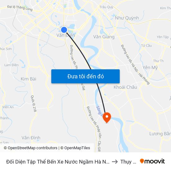 Đối Diện Tập Thể Bến Xe Nước Ngầm Hà Nội - Ngọc Hồi to Thụy Phú map