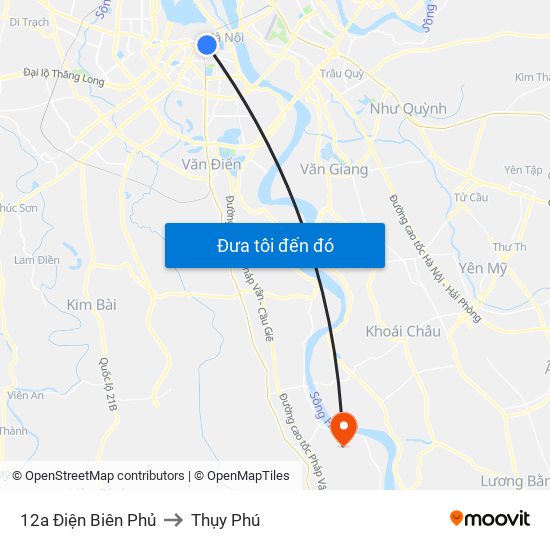 12a Điện Biên Phủ to Thụy Phú map