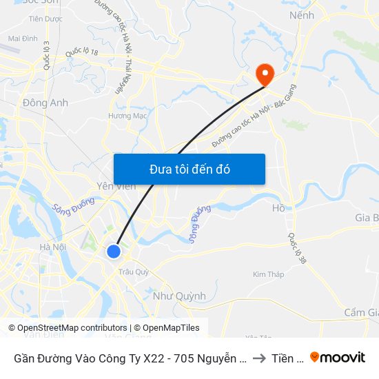 Gần Đường Vào Công Ty X22 - 705 Nguyễn Văn Linh to Tiền An map