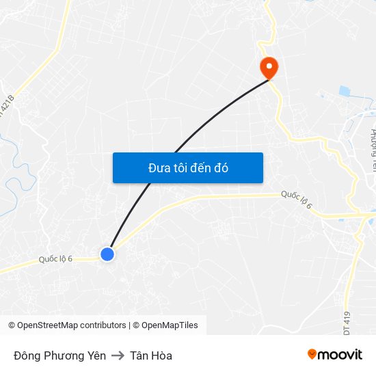 Đông Phương Yên to Tân Hòa map