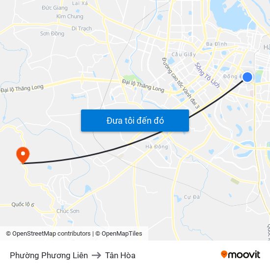 Phường Phương Liên to Tân Hòa map