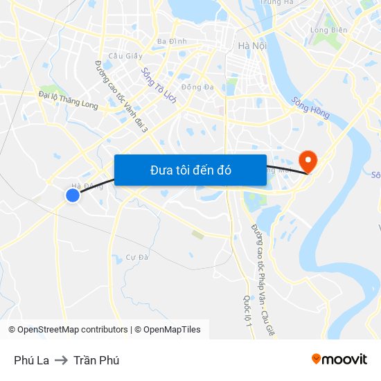 Phú La to Trần Phú map