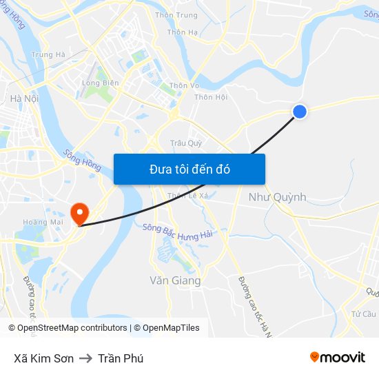 Xã Kim Sơn to Trần Phú map