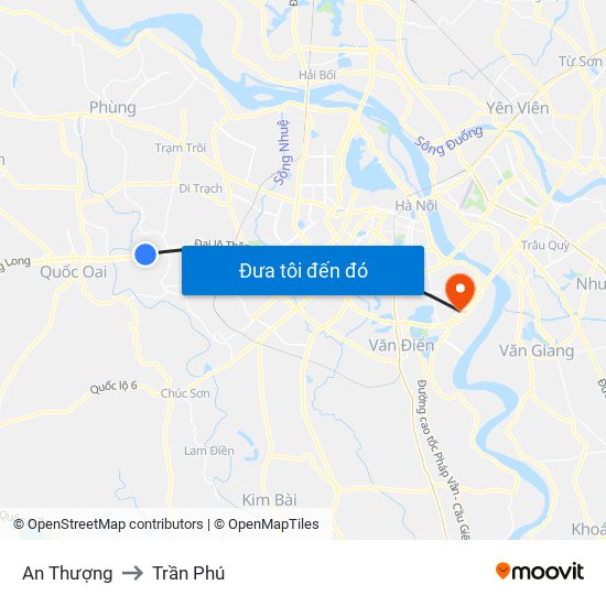 An Thượng to Trần Phú map