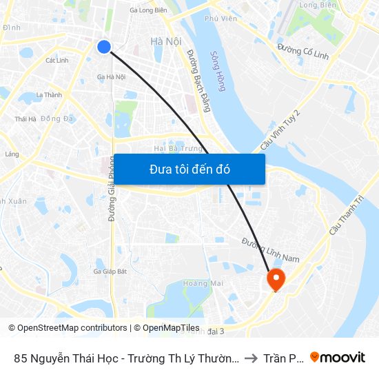 85 Nguyễn Thái Học - Trường Th Lý Thường Kiệt to Trần Phú map