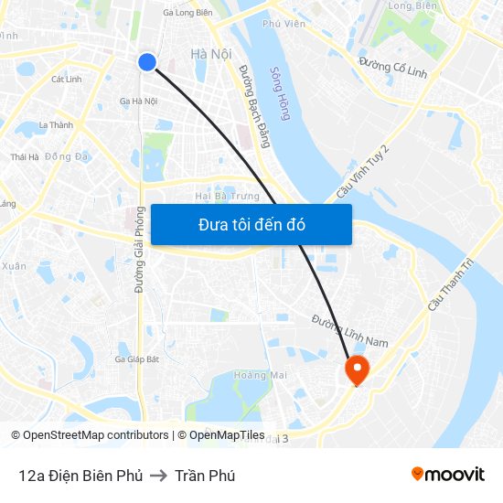 12a Điện Biên Phủ to Trần Phú map