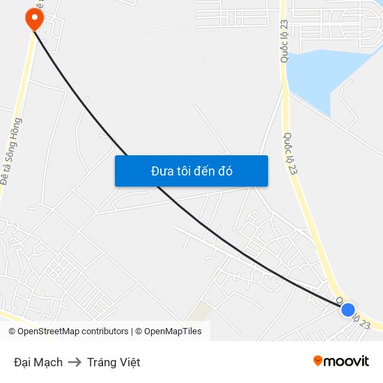 Đại Mạch to Tráng Việt map