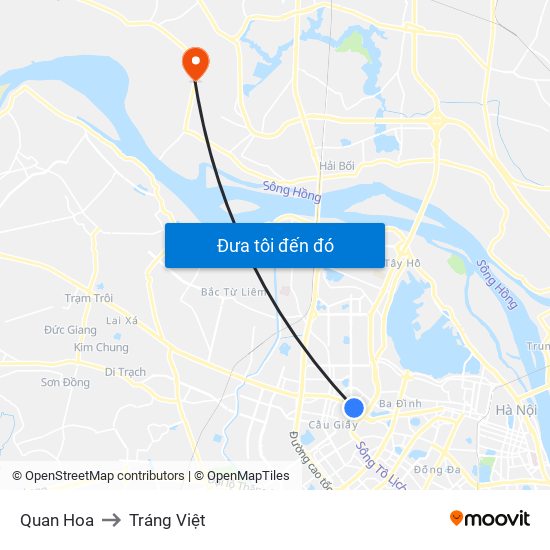 Quan Hoa to Tráng Việt map