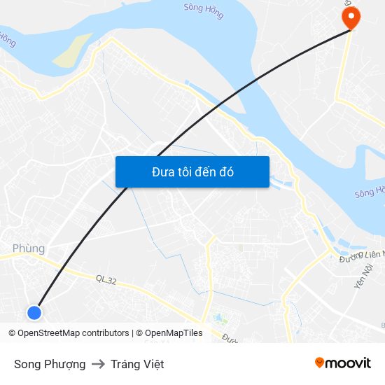 Song Phượng to Tráng Việt map
