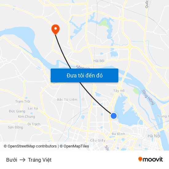 Bưởi to Tráng Việt map