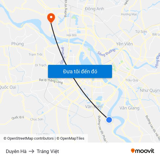 Duyên Hà to Tráng Việt map