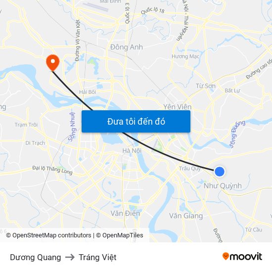 Dương Quang to Tráng Việt map