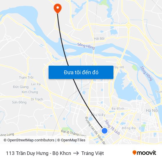 113 Trần Duy Hưng - Bộ Khcn to Tráng Việt map