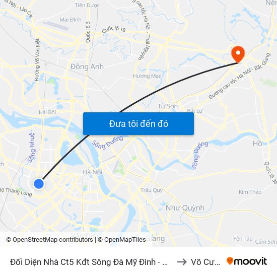Đối Diện Nhà Ct5 Kđt Sông Đà Mỹ Đình - Phạm Hùng to Võ Cường map
