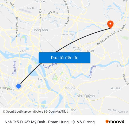 Nhà Ct5-D Kđt Mỹ Đình - Phạm Hùng to Võ Cường map